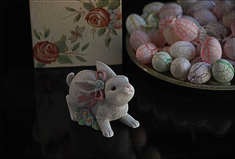 Ceramic Bunny Figurine