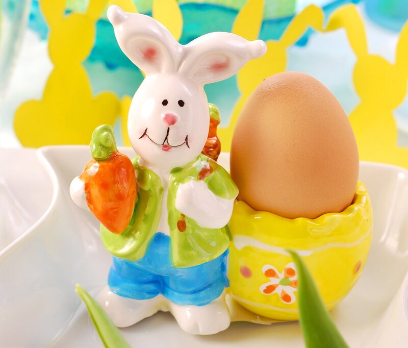 Ceramic Bunny Figurine — White
