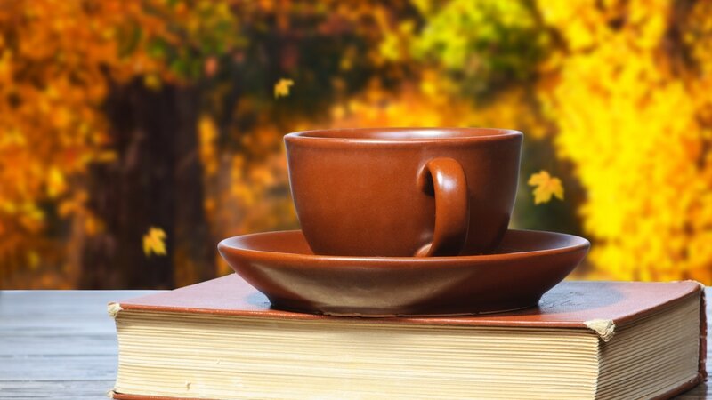 Ceramic Cup on Book