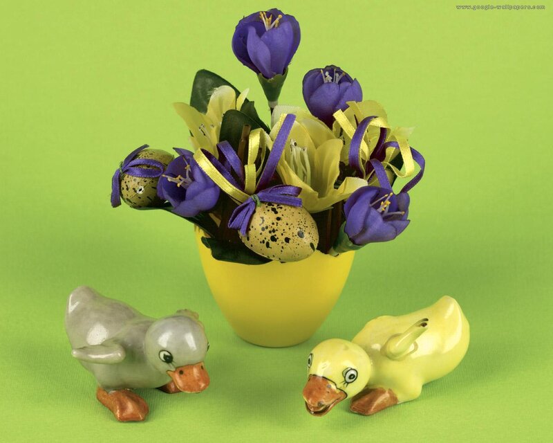 Ceramic Duck Figurines