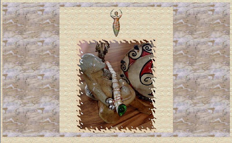 Ceramic Figurine and Drum