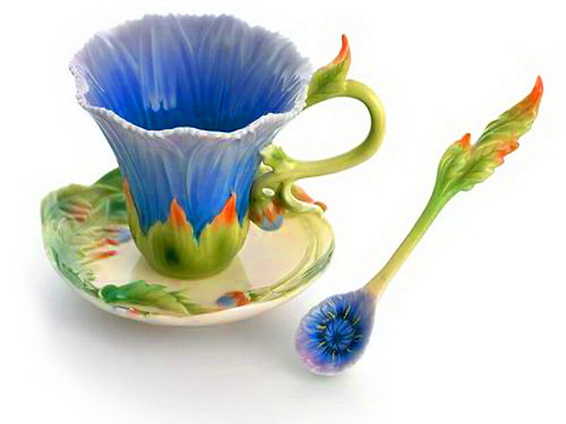 Ceramic Flower Cup Set