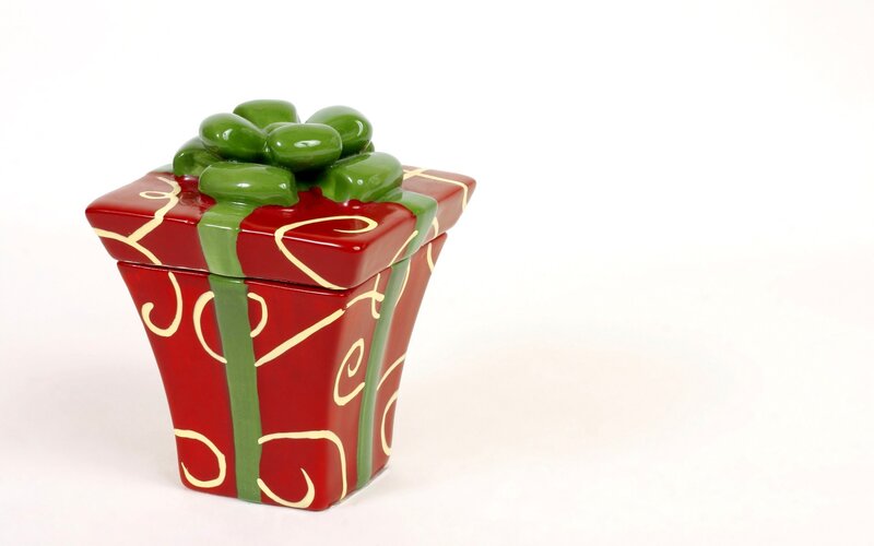 ceramic gift box container
