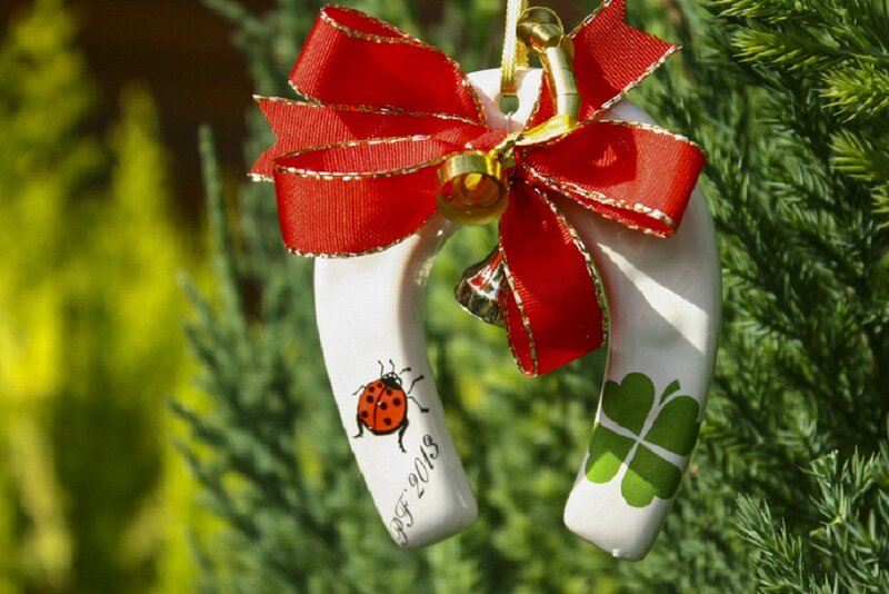 Ceramic Horseshoe Ornament