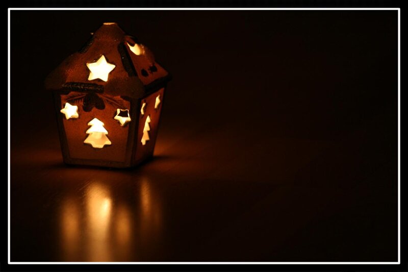Ceramic Lantern with Cutouts
