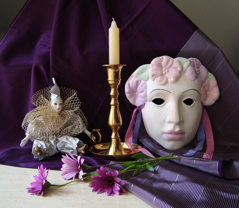 Ceramic Mask and Doll