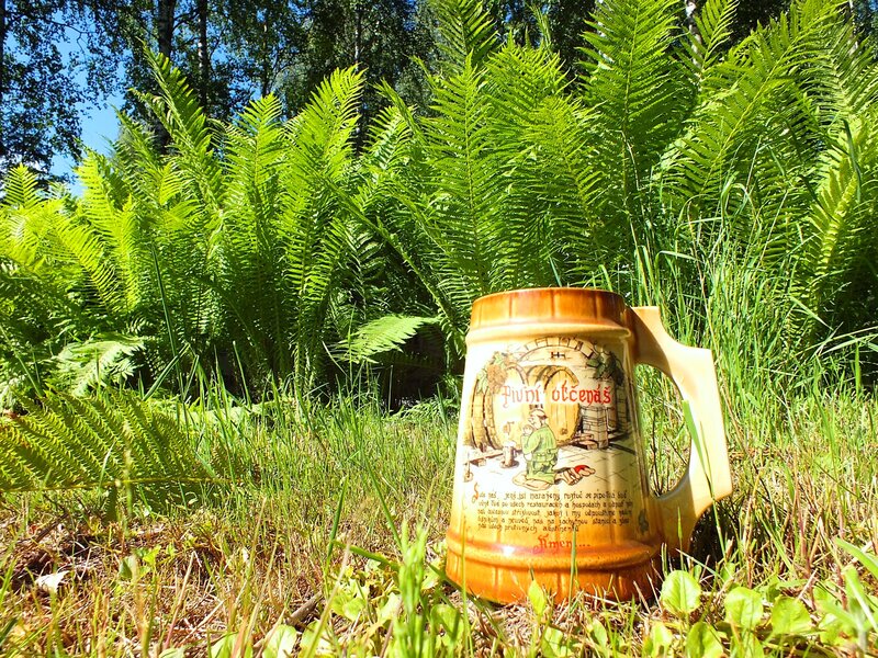 Ceramic Mug in Grass