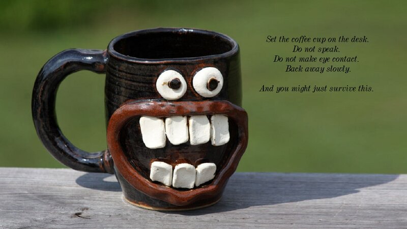Ceramic Mug with Face