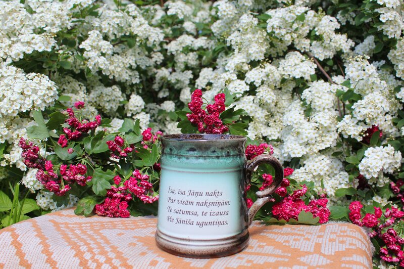 Ceramic Mug with Flowers