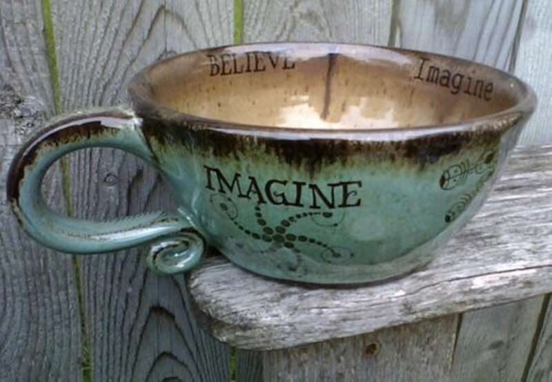 Ceramic Mug with Text