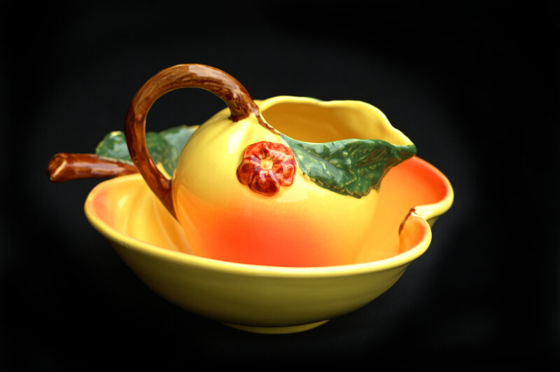 Ceramic Peach Pitcher