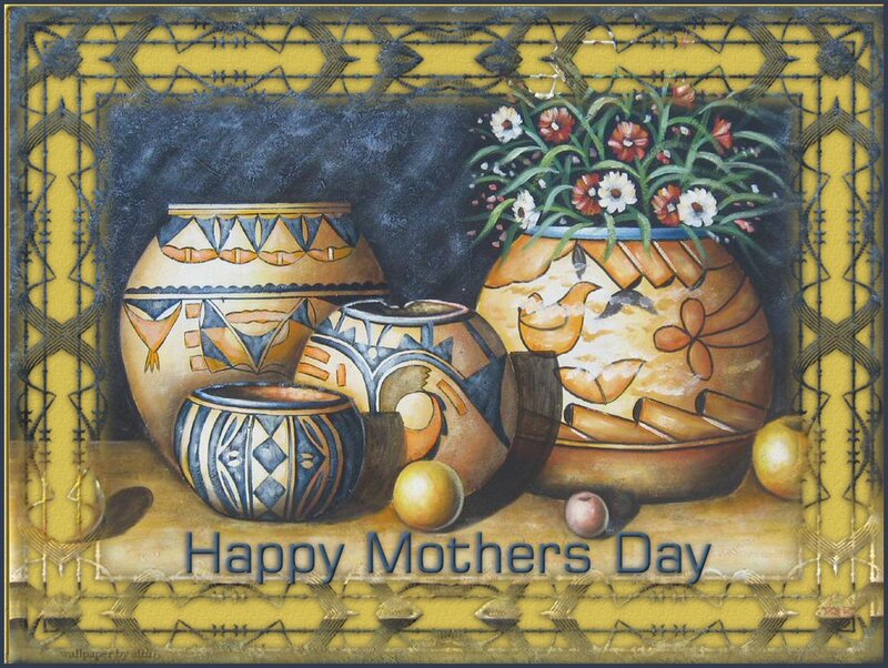 Ceramic Pots with Flowers — Yellow