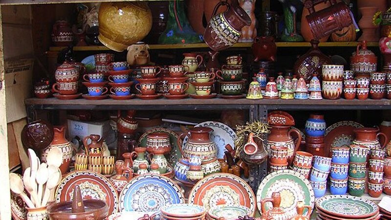 Ceramic Pottery Display