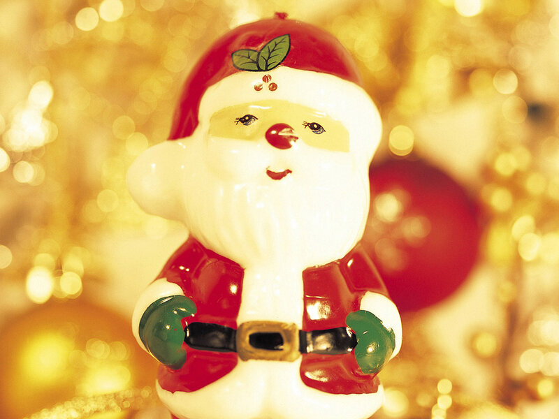 Ceramic Santa Claus Figurine