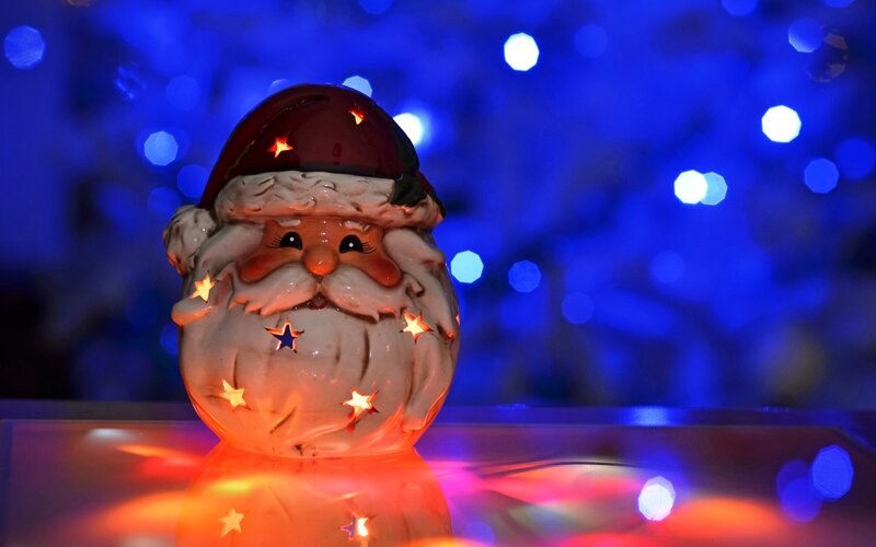Ceramic Santa Figurine