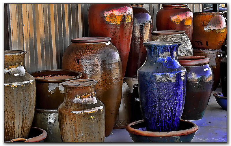 Ceramic Vases on Display