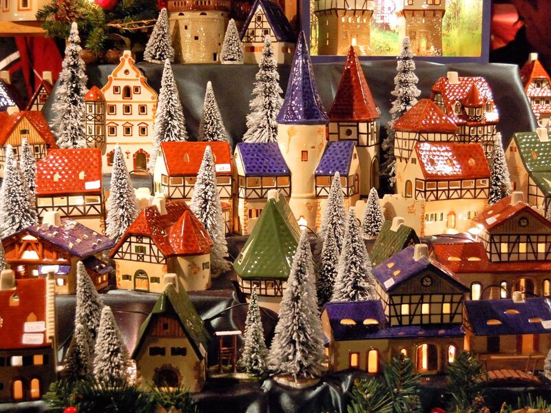 Ceramic Village Display