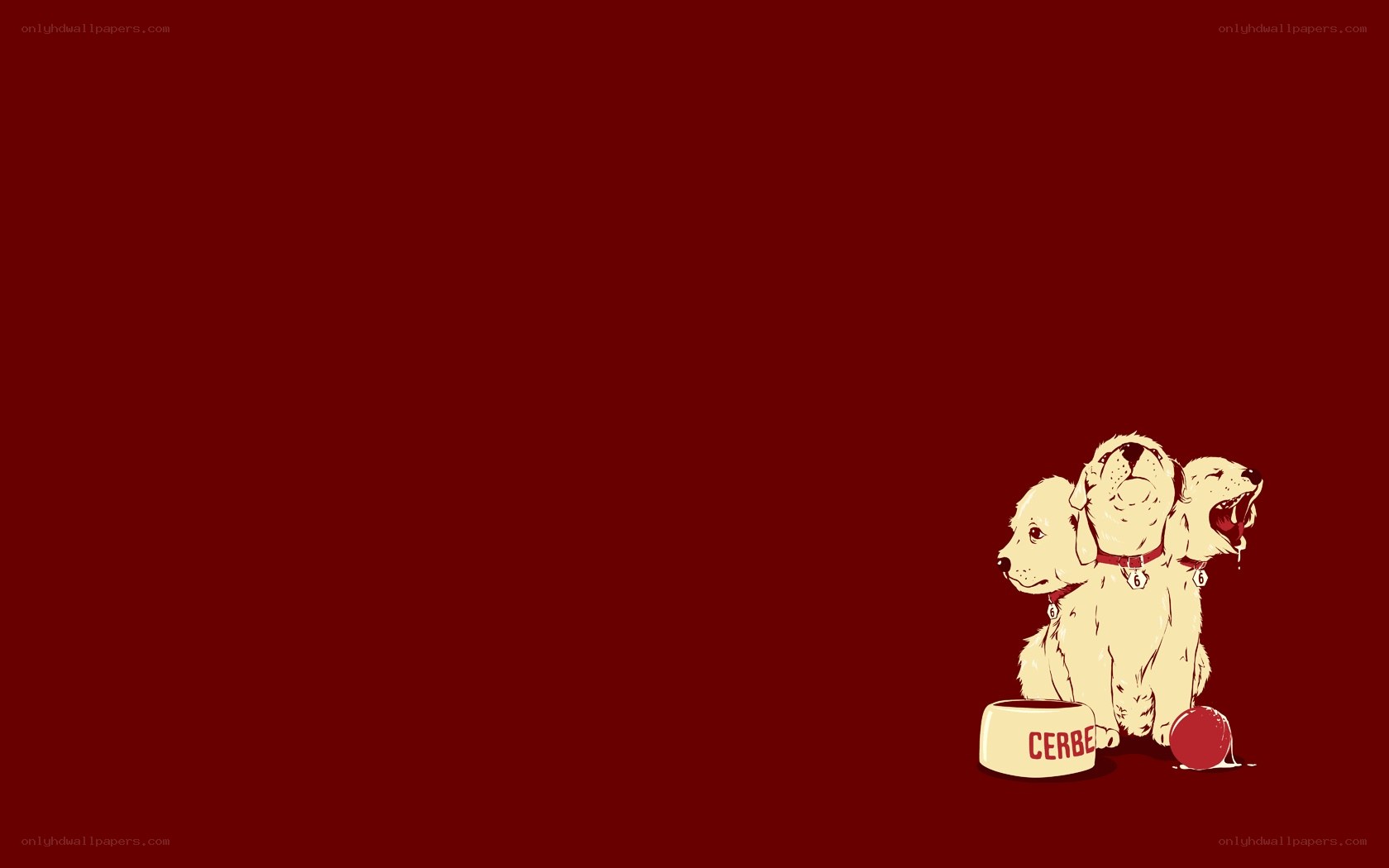 Cerberus puppy illustration