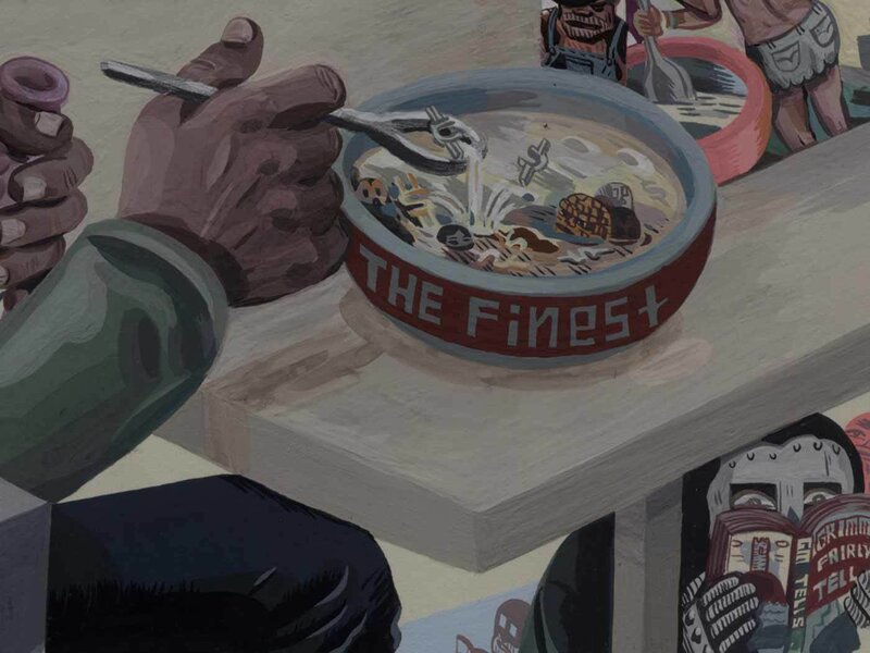 Cereal bowl with 'The Finest' label