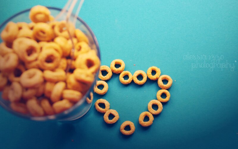 cereal heart shape