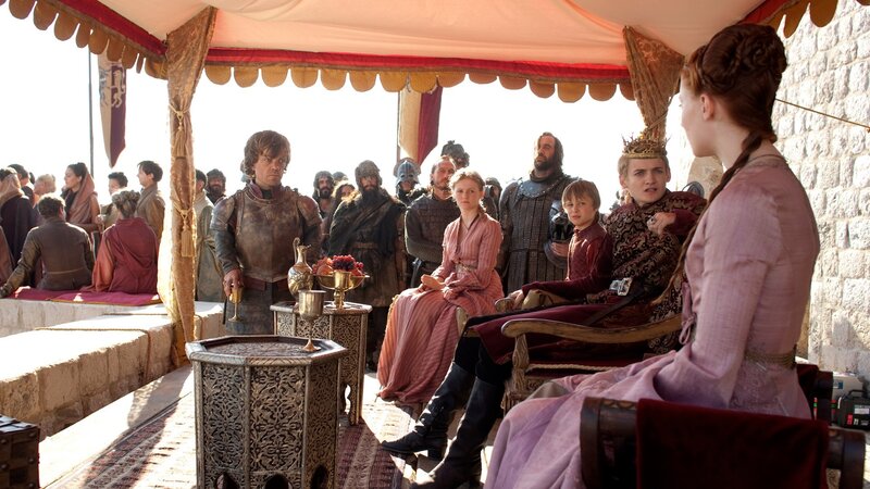 Ceremony in a royal tent