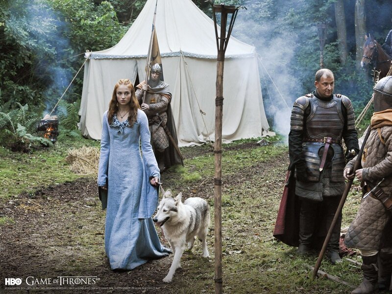 Cersei and the direwolf