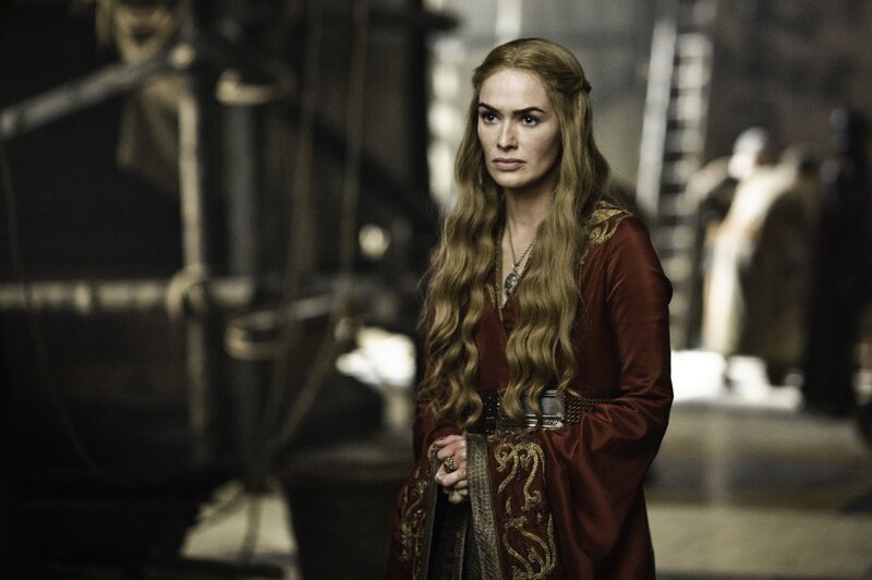 Cersei Lannister in a castle