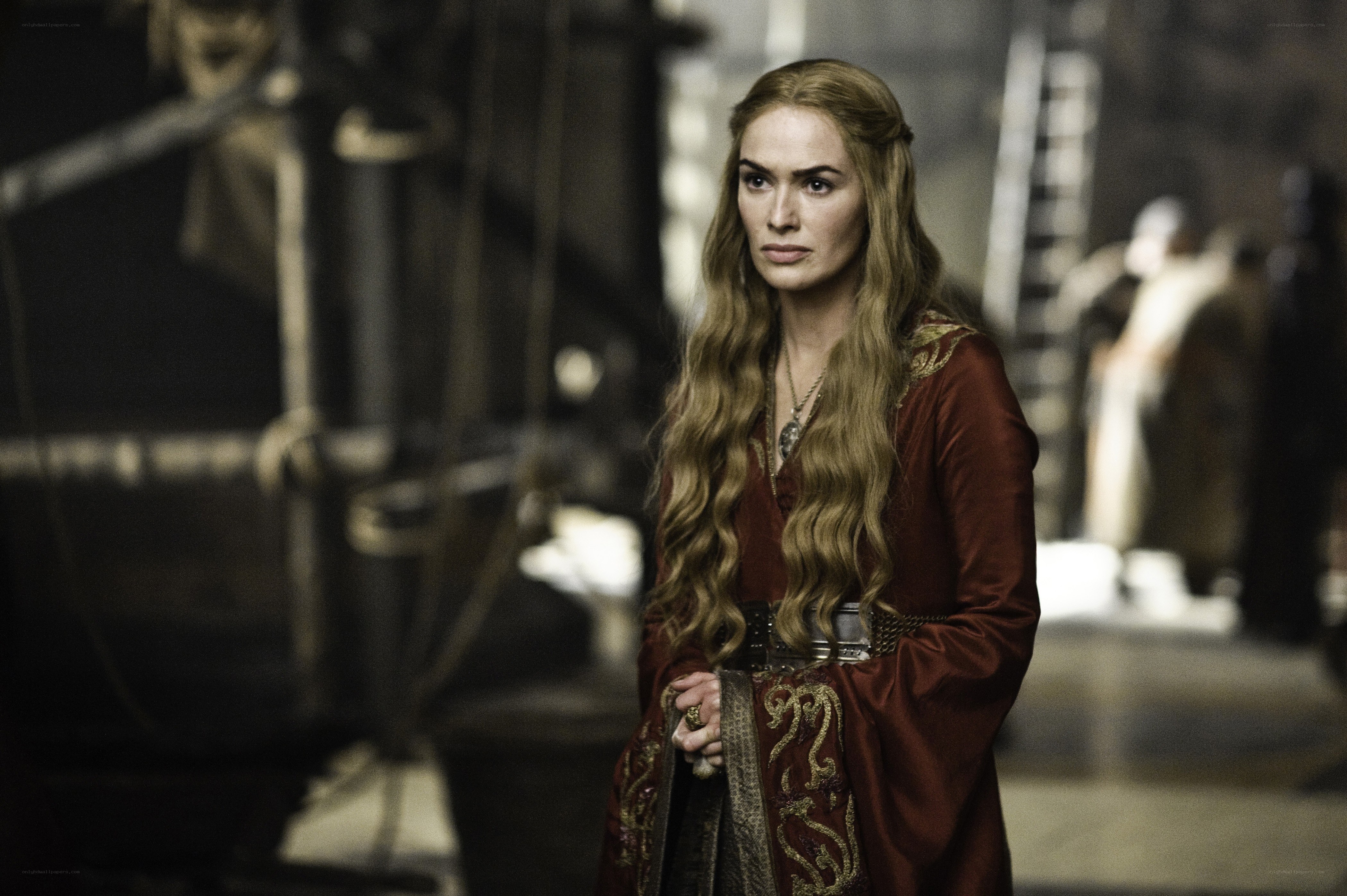 Cersei Lannister in a castle
