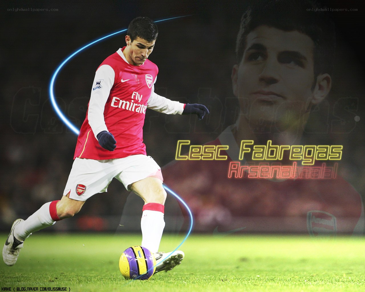 Cesc Fabregas playing football