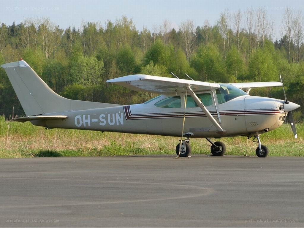 Cessna 172 on a runway