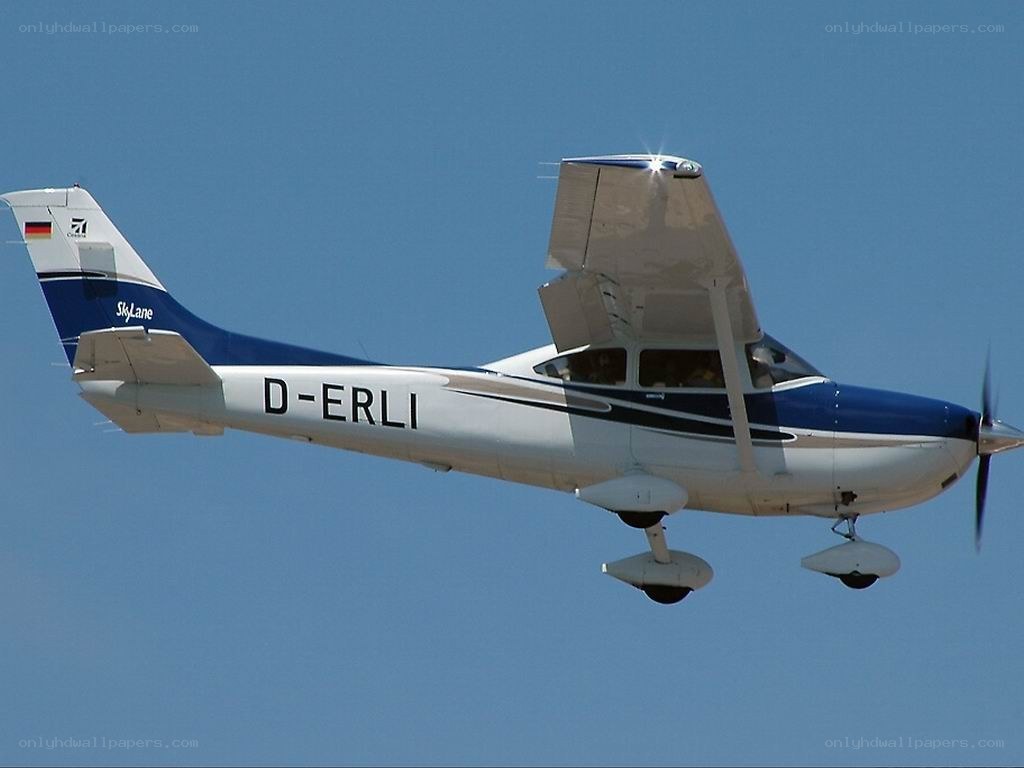 Cessna airplane in flight