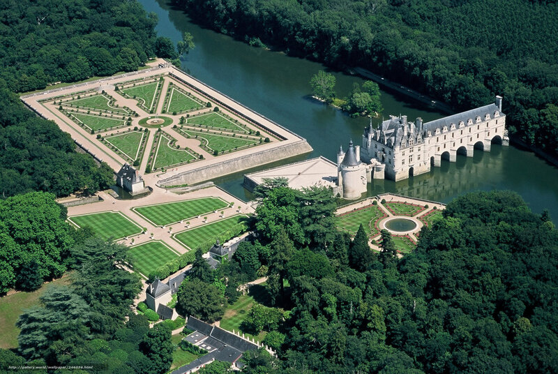 Château de Chambord aerial view