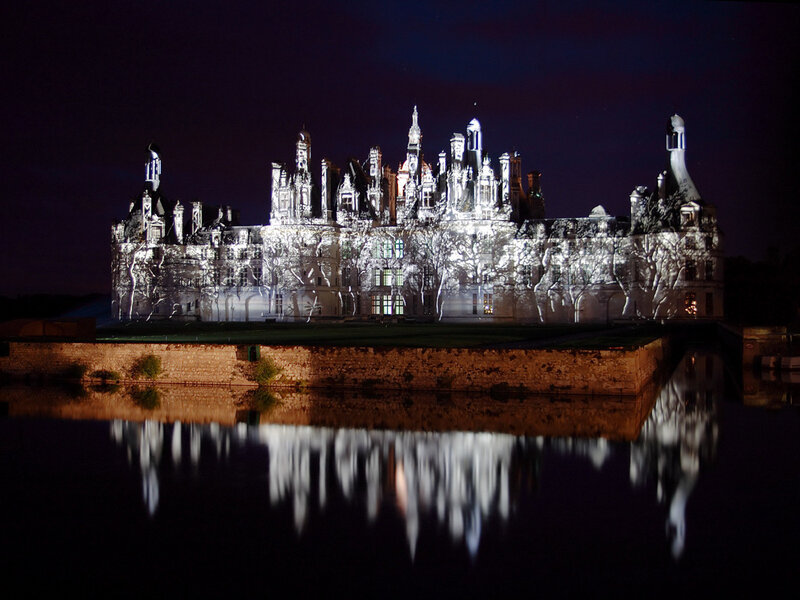 Château de Chambord at night