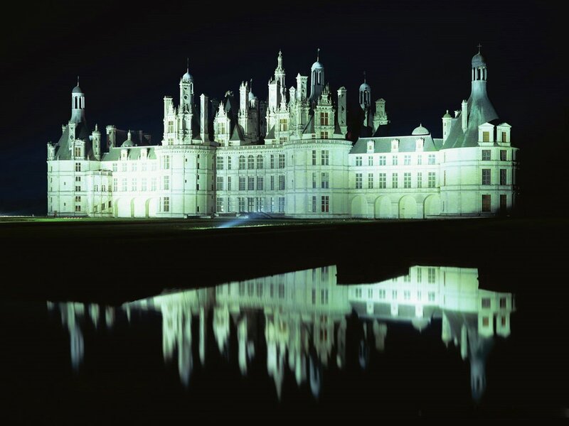 Château de Chambord at night