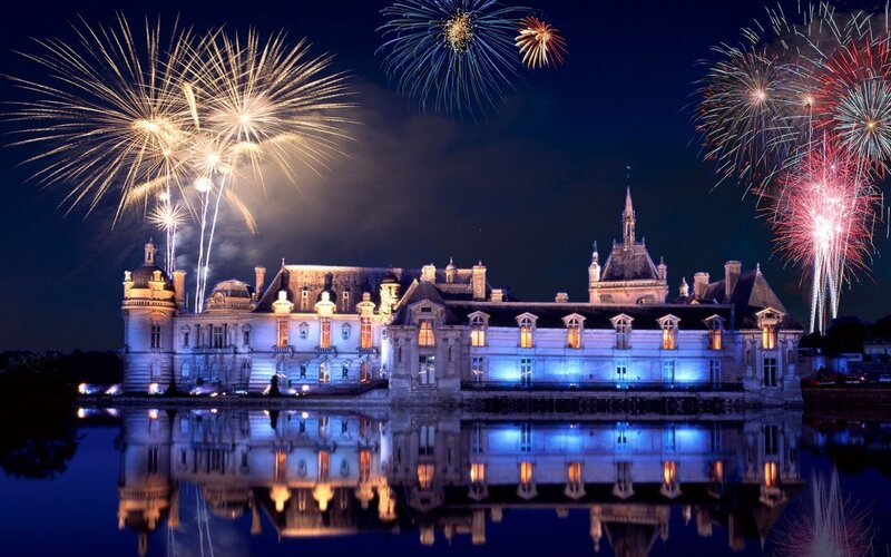 Château De Chambord — Blue, Celebratory