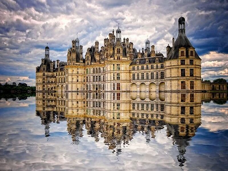Château De Chambord — Blue, Dramatic