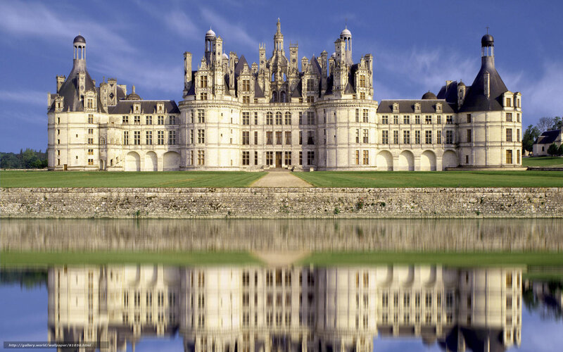 Château De Chambord — Blue, Serene, Afternoon, Photograph