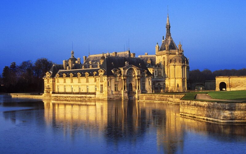 Château De Chambord — Blue, Serene, Sunset