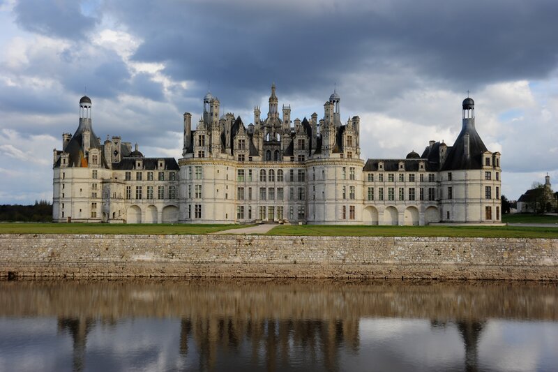 Château De Chambord — Gray, Dramatic