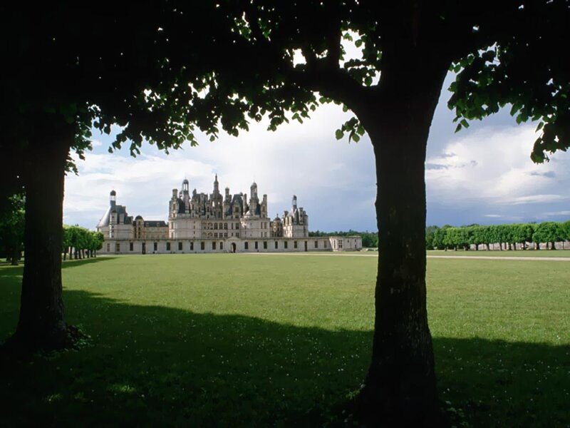 Château De Chambord — Green, Serene, Afternoon, Photograph, Trees