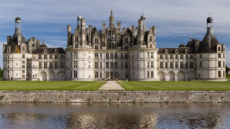 Château De Chambord — White, Serene, Afternoon, Photograph, Castle