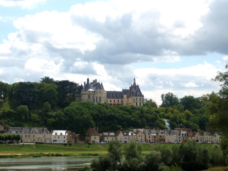 Château De Chaumont — Green, Serene, Afternoon, Photograph, Castle, River