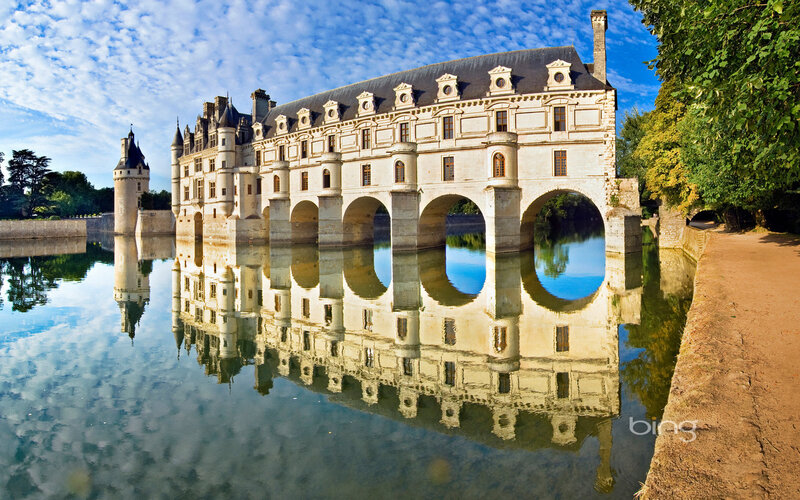 Château De Chenonceau — Blue, Serene