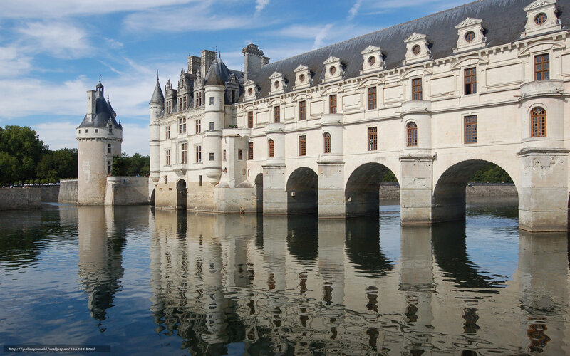 Château De Chenonceau — White, Serene, Afternoon, Photograph, Castle