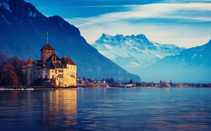 Château de Chillon by Lake Geneva