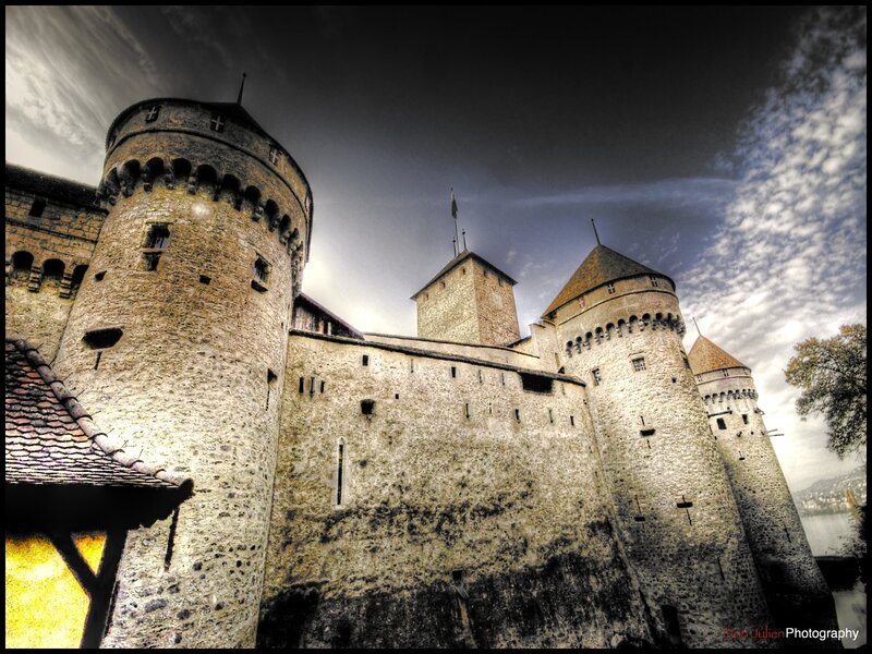 Château De Chillon — Gray, Dramatic, Afternoon