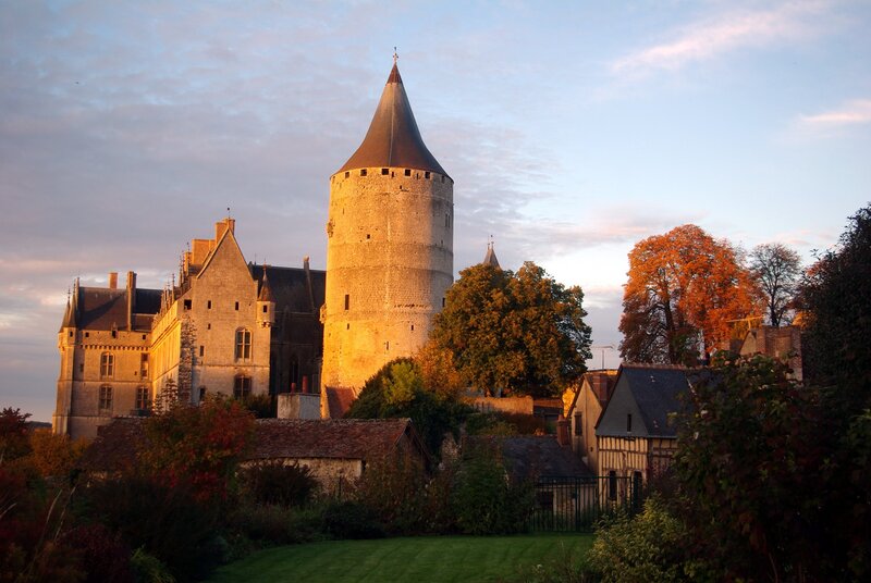 Château de Langeais at sunset