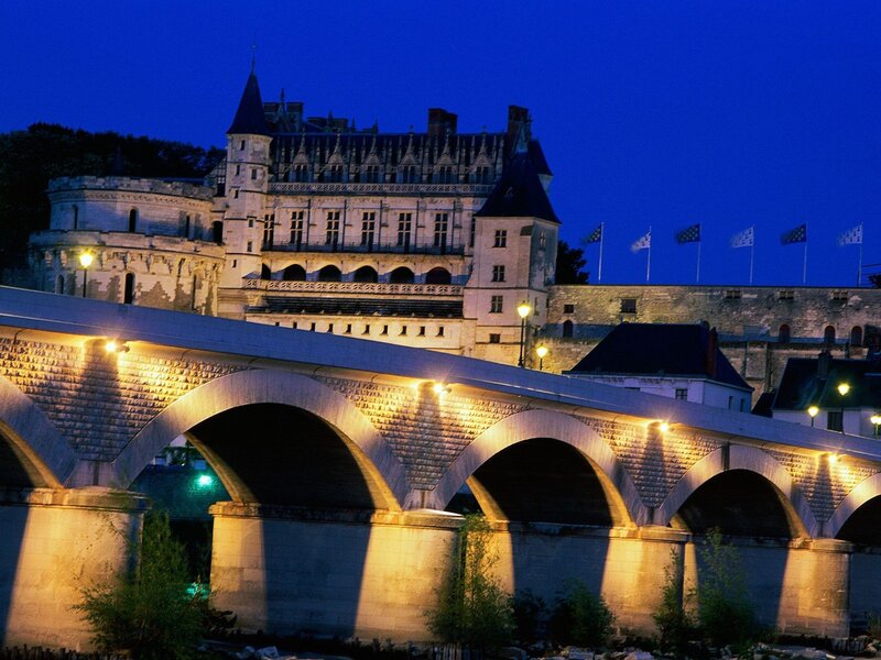 Château de Saumur at dusk