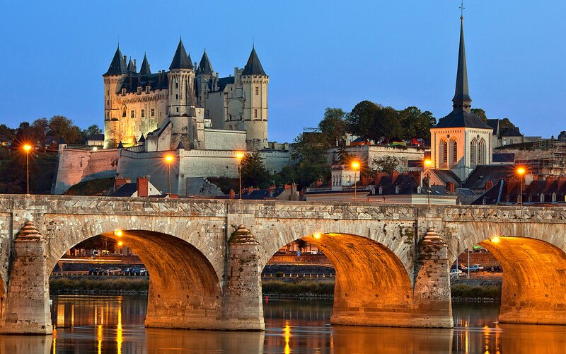 Château De Saumur — Blue, Serene