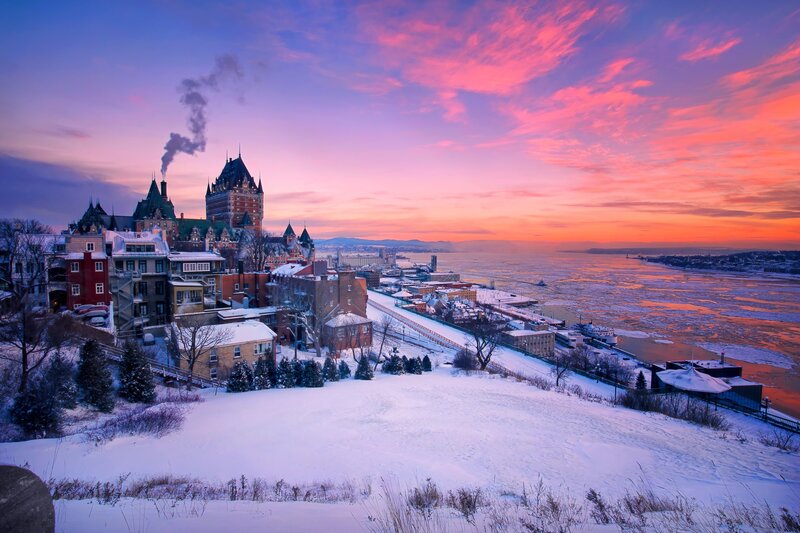 Château Frontenac at Sunset